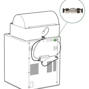 Conector Pneumático Passante Tubo Ptfe Bambu Lab X1 P1p P1s