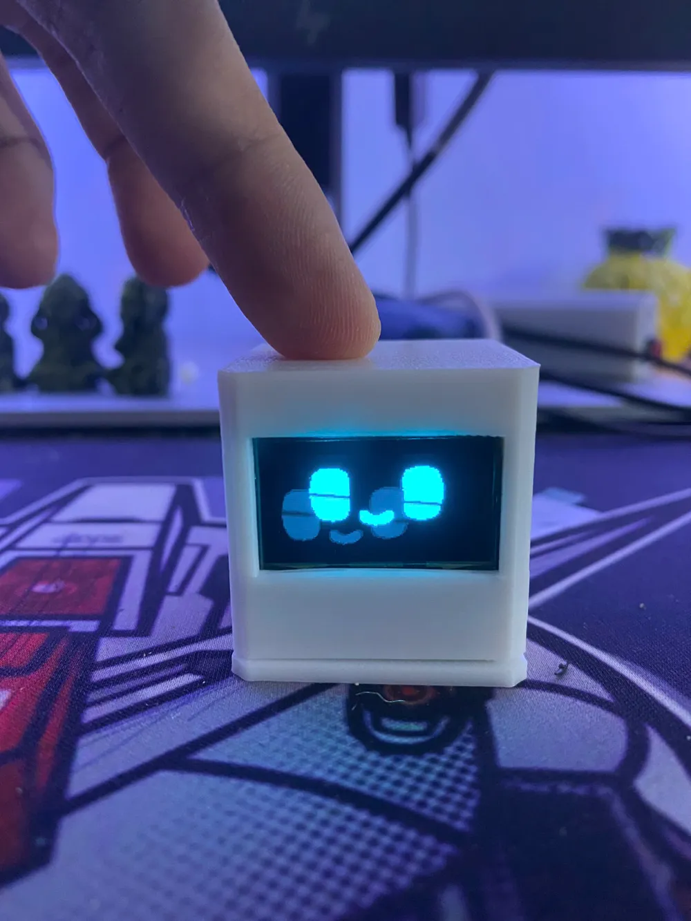 Exemplo de protótipo eletrônico com carcaça impressa em 3D