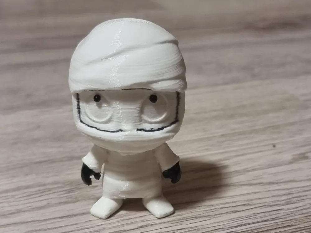 Exemplo de figura decorativa impressa em 3D